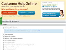 Tablet Screenshot of customerhelponline.com